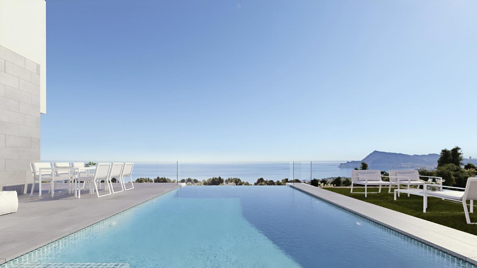 Luxury new-build villa with an infinity pool and Mediterranean views