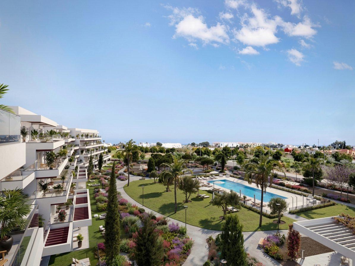 Residencial de obra nueva con piscina comunitaria en El Verger